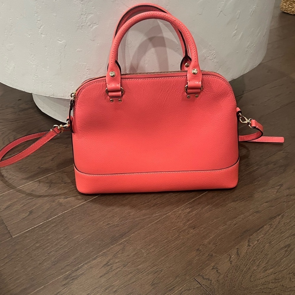 Kate Spade Vibrant Coral Satchel and Wallet - Picture 5 of 8